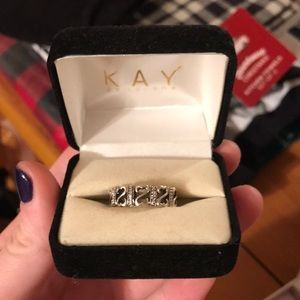 Open heart ring size:6